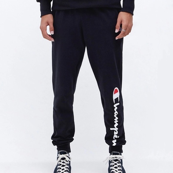CHAMPION Big & Tall Script Fleece Jogger Sweatpants - Picture 1 of 10